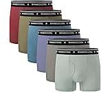 BAMBOO COOL Boys’Moisture Wicking & Breathable Mesh Underwear Soft Tagless Performance No Ride Up Boxer Briefs 6 Pack