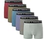 BAMBOO COOL Boys’Moisture Wicking & Breathable Mesh Underwear Soft Tagless Performance No Ride Up Boxer Briefs 6 Pack