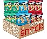 PopCorners Popped Corn Snacks, Core 3 Flavor Variety Pack, 1 Ounce (Contains 20 Packets) (Packaging May Vary), Kosher