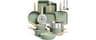 MAISON ARTS 17 Piece Pots and Pans Set Non Stick, Induction Cookware Sets | Green Granite Nonstick Pans Set for Cooki...