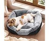 Bedsure Washable Dog Bed Small Medium Size Dog - Rectangle Fluffy Plush Pet Bed Puppy Bed, Comfy Corduroy Fleece and ...