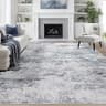 8x10 Area Rugs for Living Room Washable Bedroom Dining Room Blue Grey | Modern Abstract, Non-Slip Backing, Soft, Low-...