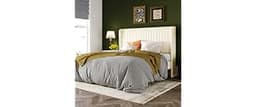 Allewie Queen Size Velvet Bed Frame/Vertical Channel Tufted Wingback Headboard/Upholstered Platform Bed/Strong Wooden...