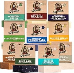 Dr. Squatch Natural Men’s Bar Soap - Cold Process Body Soap Bar with Natural Oils - Gifts for Men - Birchwood Breeze,...