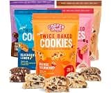 Cooper Street Mini Biscotti Cookies, Variety Pack, 5 oz, 5ct | Twice Baked Italian Style Biscotti Cookies, Peanut, So...