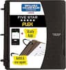 Five Star Flex Refillable Notebook + Study App, College Ruled Paper and 1 Inch TechLock Ring Binder with Pockets, Tab...