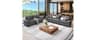 SUNSHINE VALLEY 2-Piece Sofa Set, Loveseat & 3-Seat Couch, Corduroy Grey | Modern Grey, Modular Sectional Living Room...