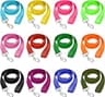 12 Pcs Dog Leashes for Small Medium Large Dogs, 6FT Lead Short Dog Leash with Swivel Hook for Walking, Training, Hiki...