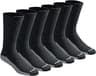 Dickies Men's Dri-tech Original Moisture Control Crew Socks, Available in M-xxl (6, 12, 18 Pairs)
