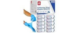 London Labs Synthetic Vinyl Exam Gloves Powder-Free, Latex-Free, Disposable, Ultra-strong, Food Safe, Healthcare, Cle...