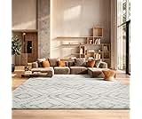 SAFAVIEH Area Rug 8x10 - Adirondack Collection - Large - Ivory & Green, Geometric Trellis Pattern, Non-Shedding & Eas...