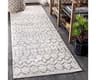 JONATHAN Y Boho Vintage Diamond Cream/Gray Runner Rug 2X10 ft, Moroccan Hype for Living Room, Bedroom, Kitchen, Offic...
