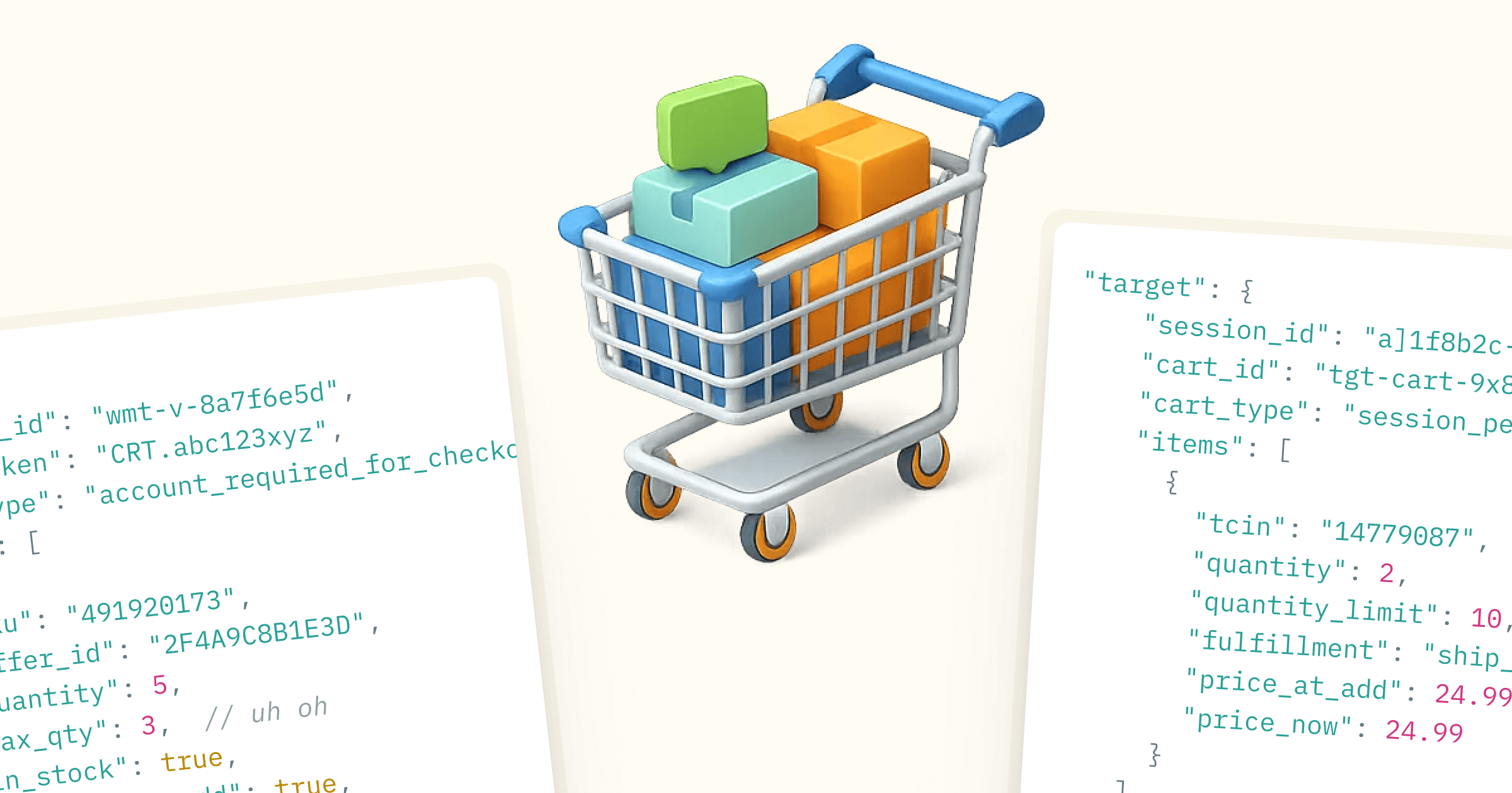 Session state and cart management complexity across retailers