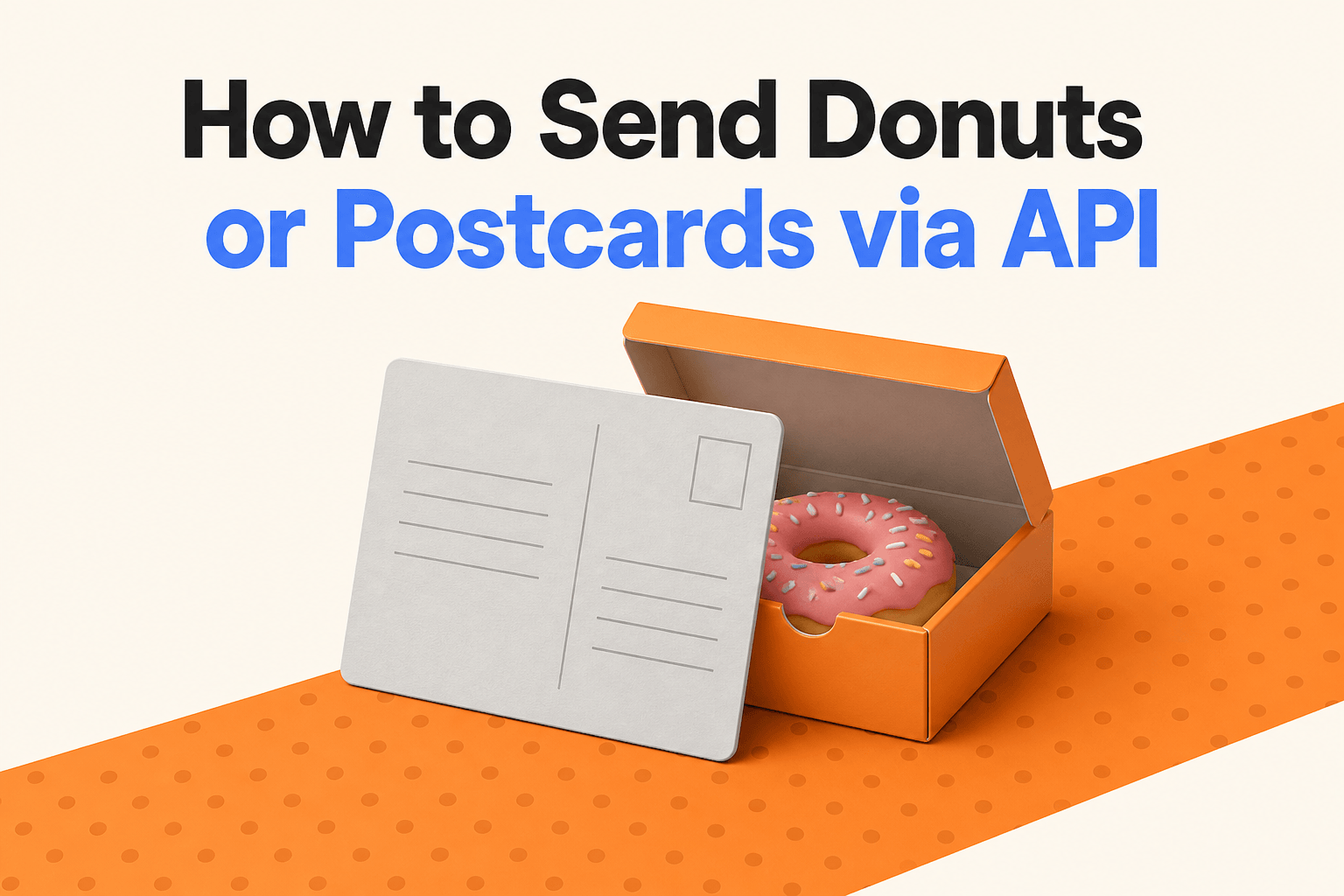 How to Send Donuts or Postcards via API
