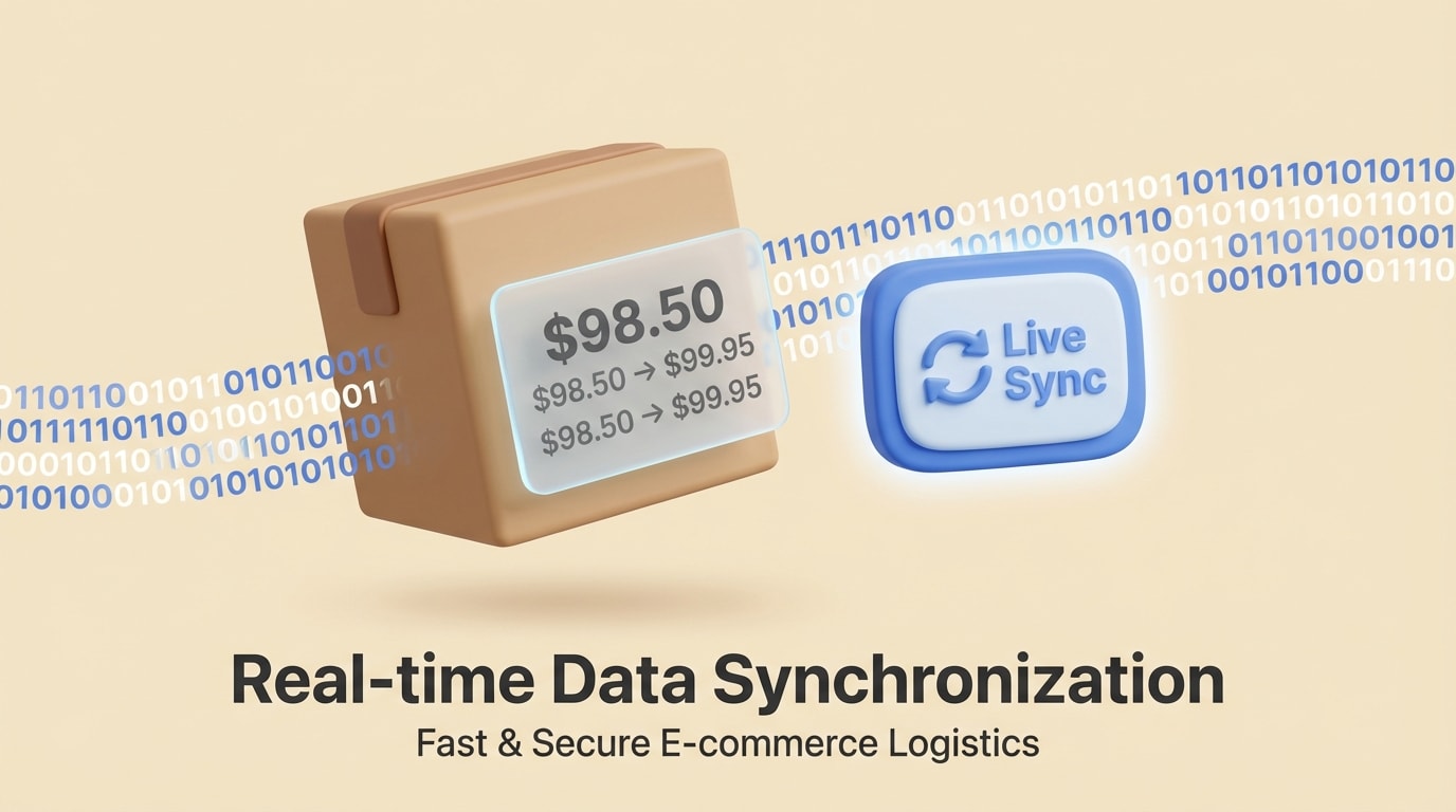 Real-time Data Synchronization: package with live price sync