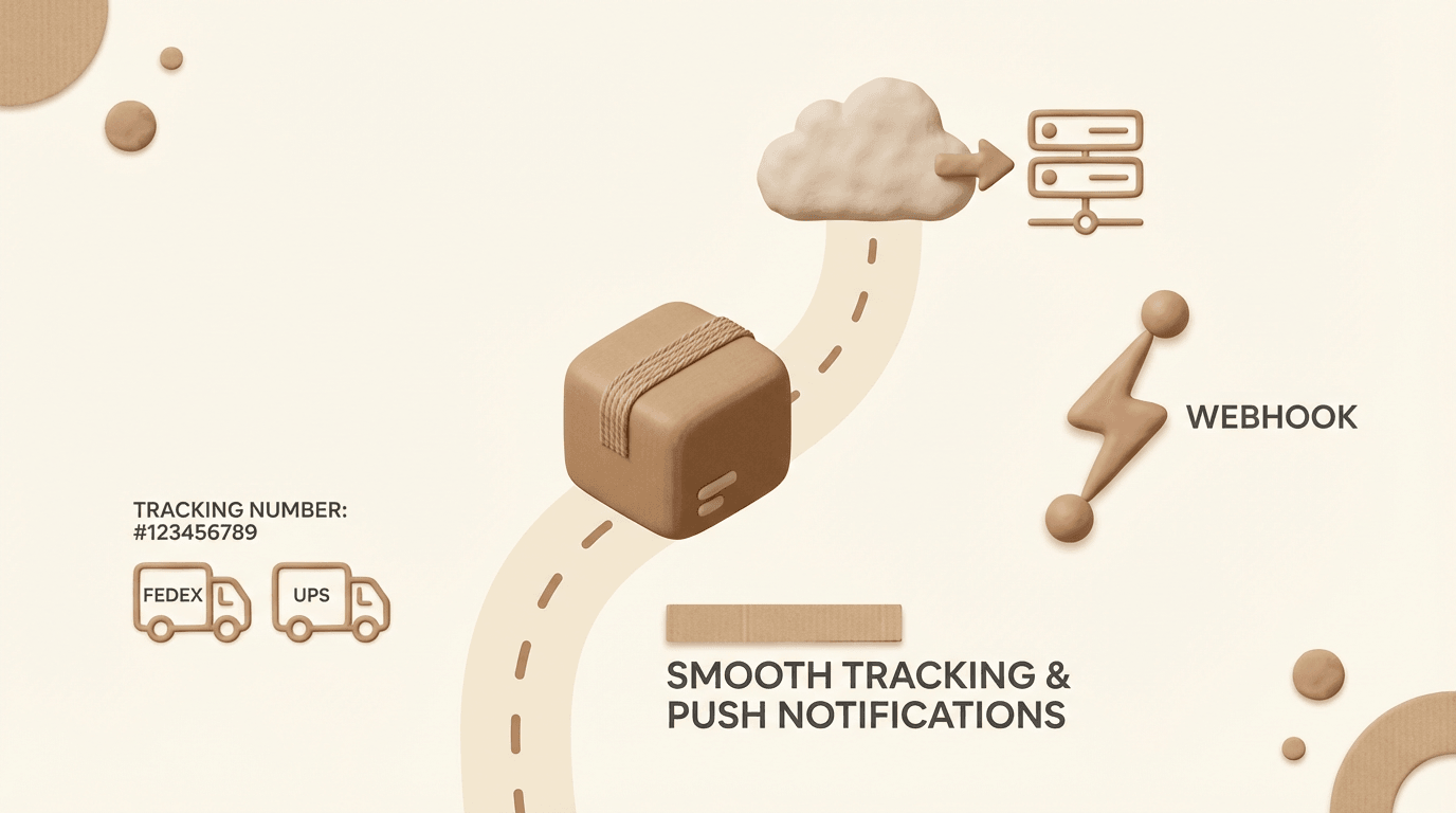 Smooth Tracking and Push Notifications with Webhook, FedEx, and UPS carrier support
