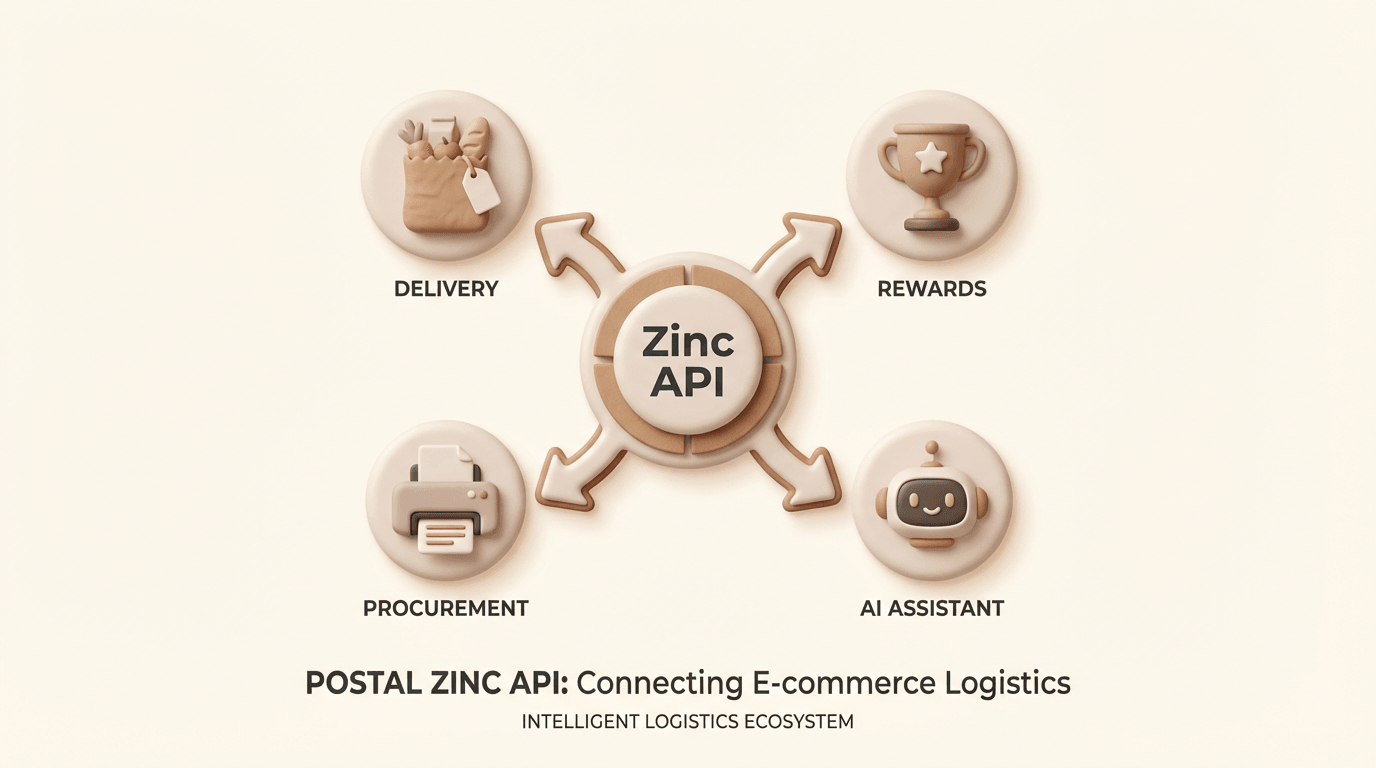 Zinc API Use Cases: Delivery, Rewards, Procurement, AI Assistant