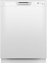 GE GDF535PGRWW 55 dBA White Front Control Dishwasher