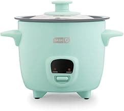 Dash Mini Ceramic Rice Cooker - Designed for Single-Serve Cooking - Compact Rice Cooker with Nonstick Removable Pot, ...