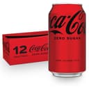 Coca-Cola Zero Sugar Soda Soft Drink Fridge Pack Cans, 12 fl oz, 12 Pack