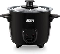 Dash Mini Ceramic Rice Cooker - Designed for Single-Serve Cooking - Compact Rice Cooker with Nonstick Removable Pot, ...