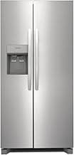 Frigidaire 22.3 cu ft Side‑by‑Side Refrigerator, Stainless Steel – EvenTemp™ Cooling, Ice & Water Dispenser