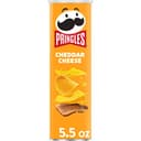 Pringles Potato Crisps Chips, Lunch Snacks, On-the-Go Snacks, Cheddar Cheese, 5.5oz Can (1 Can)