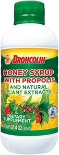 Broncolin Honey Syrup with Propolis, Syrup with Natural Plant extracts to Refresh Your Throat, Natural Ingredients, E...