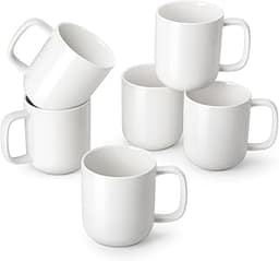 vancasso Porcelain Coffee Mugs Set, 16 oz Ceramic Coffee Cups for Americano Hot Tea Iced Coffee Cold Brew Cocoa Milk ...