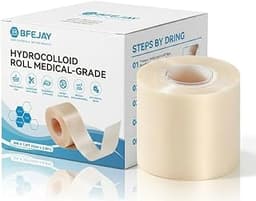 Hydrocolloid Bandages for Wound Care, Medical-Grade Hydrocolloid Roll with Self-Adhesive, Ultra Absorbent, Flexible &...