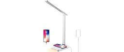 VAVOFO LED Desk Lamp with USB Charger, USB Charging Port, Table Lamp with 5 Brightness Levels Touch Control, 30/60 mi...
