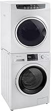 RecPro RV 2.5 Cu Ft White Washing Machine and Dryer Combo Options | Stacking Mounting Kit | Front Load Washer and Dry...