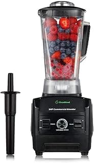 Cleanblend Commercial Blender with 5-Year Full Warranty - 1800W, 3HP, 64oz High-Performance Professional Countertop B...