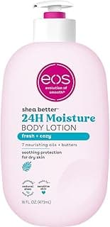eos Shea Better Body Lotion, Fresh & Cozy, 24-Hour Moisture Skin Care, Lightweight & Non-Greasy, Natural Shea, Vegan,...