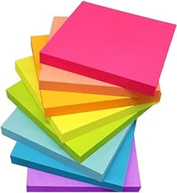 Sticky Notes 3x3 Inches,Bright Colors Self-Stick Pads