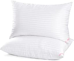 EIUE Hotel Collection Bed Pillows for Sleeping 2 Pack Queen Size,Pillows for Side and Back Sleepers,Super Soft Down A...