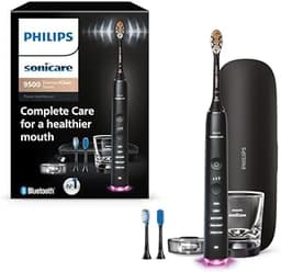 Philips Sonicare DiamondClean 9500 Electric Toothbrush 3 Brush Heads, Black