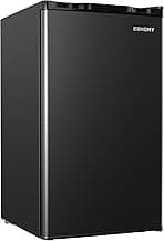 EUHOMY 3.2 Cu.Ft Mini Fridge with Freezer, Single Door Compact Refrigerator, Adjustable Thermostat, Mini Refrigerator...
