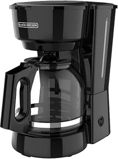 BLACK+DECKER 12-Cup Coffee Maker with Easy On/Off Switch, Easy Pour, Non-Drip Carafe with Removable Filter Basket, Vo...