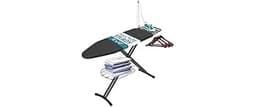 Ironing Board Full Size, RAINHOL 43"x13" Sturdy Iron Board with Iron Rest and Garment Rack, Height Adjustable Metal C...