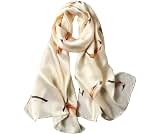 ANDANTINO 100% Silk Long Scarf-Women Large Oblong Shawls with Gift Packed
