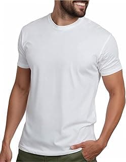 INTO THE AM Mens T Shirts Soft Cotton Crew Neck Athletic Fit Casual Tees S-4XL