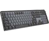 Logitech MX Mechanical Wireless Illuminated Keyboard Tactile - Graphite | Low-profile full-size, 3 device Bluetooth p...