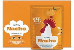Made by Nacho Wet Cat Food, Cuts in Gravy, Limited Ingredients, Cage-Free Chicken Recipe with Bone Broth for Extra Hy...