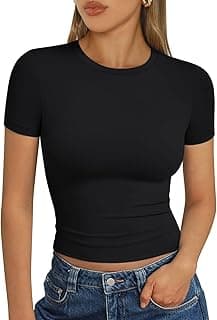 Trendy Queen Womens Short Sleeve T Shirt Basic Summer Top