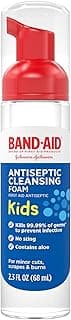BAND-AID Brand Antiseptic Cleansing Foam for Kids, 2.3 Fl. Oz | Antimicrobial Foam with Aloe for First Aid & Infectio...