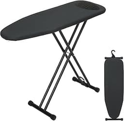 Ironing Board 43x13 with Iron Rest, RAINHOL Compact Iron Board Full Size with Thick Cover and Pad, Easy Storage Hange...