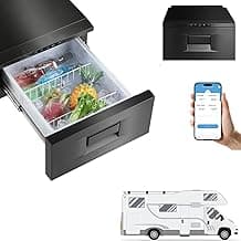 FEFLO Shockproof Drawers 12V Car Refrigerator, Portable Car Drawer Freezer System 33QT(35L) & (-4℉-68℉) -APP Control,...