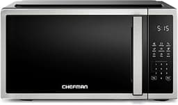 Chefman Compact Countertop Microwave, 0.7 Cu Ft, 700W, Stainless | 10 Power Levels, 3 One-Touch Presets, +30 Second B...