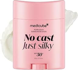 medicube PDRN Silky Sun Stick, SPF 50 Airy & Pore-Blurring Finish, 0.81 oz.